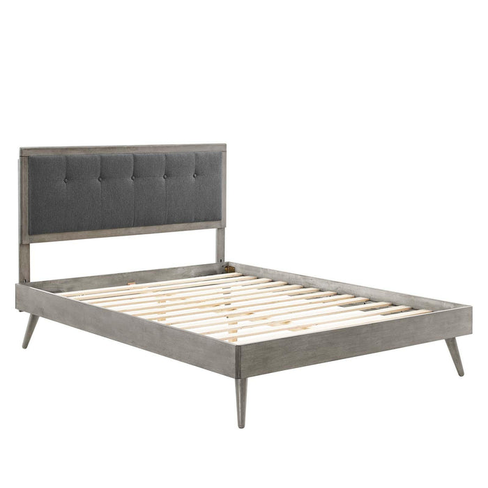 Willow Twin Wood Platform Bed With Splayed Legs