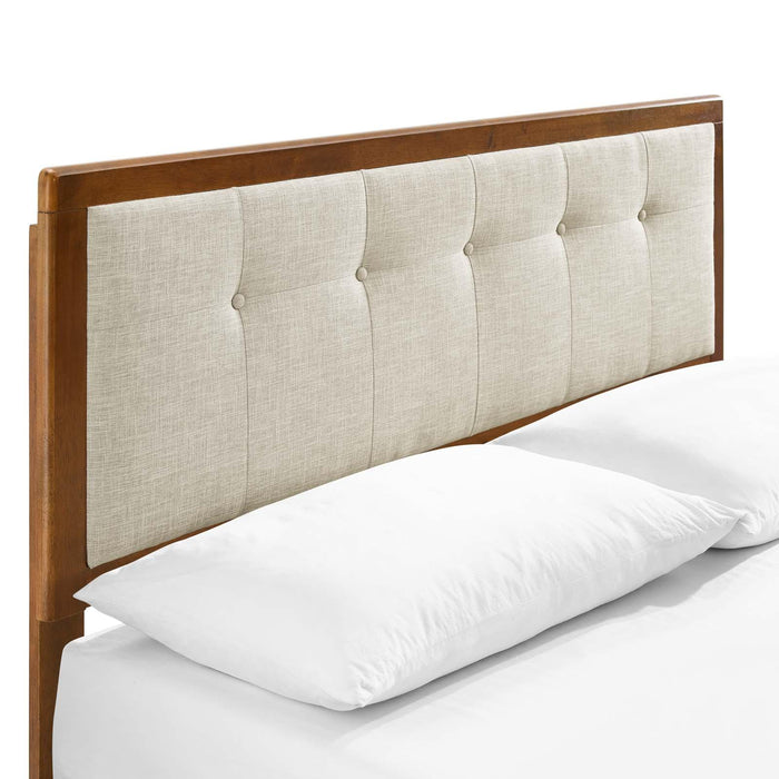 Willow Full Wood Platform Bed With Splayed Legs