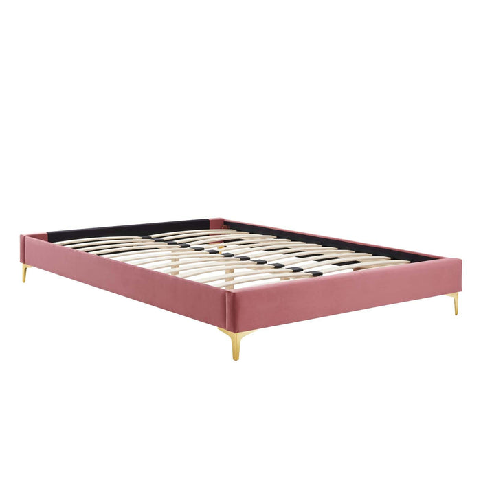 Sutton Queen Performance Velvet Bed Frame