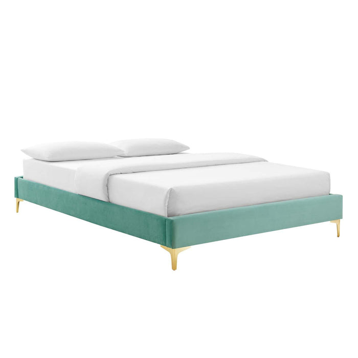 Sutton Twin Performance Velvet Bed Frame