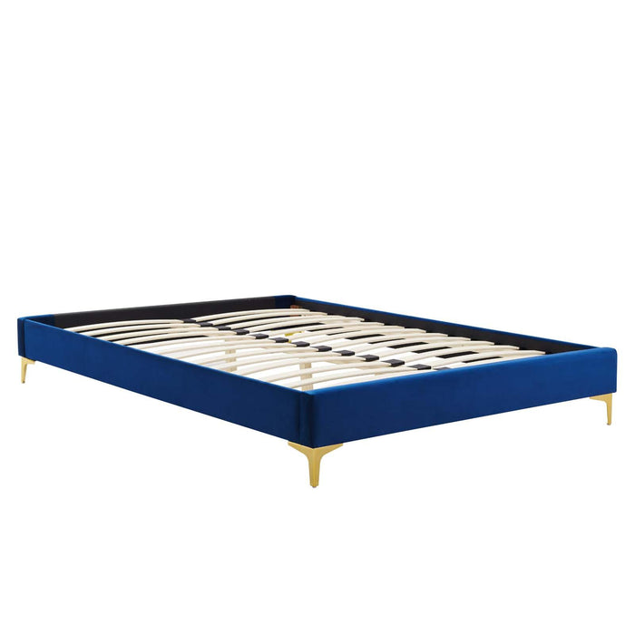 Elise Twin Performance Velvet Platform Bed