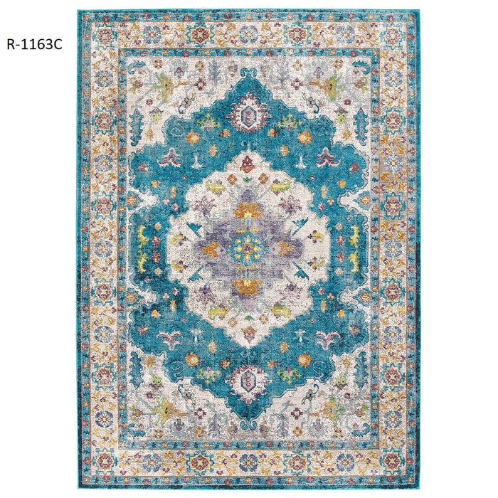 Success Anisah Distressed Floral Persian Medallion 5x8 Area Rug