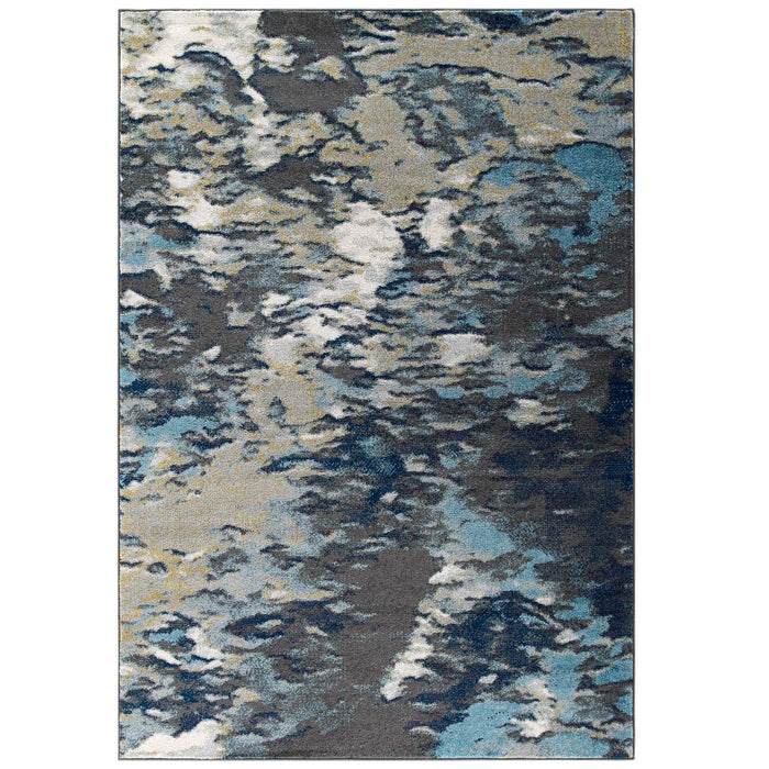 Entourage Foliage Contemporary Modern Abstract 5x8 Area Rug