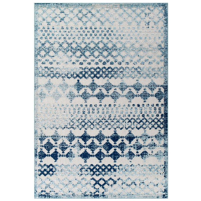 Reflect Giada Abstract Diamond Moroccan Trellis 5x8 Indoor/Outdoor Area Rug image