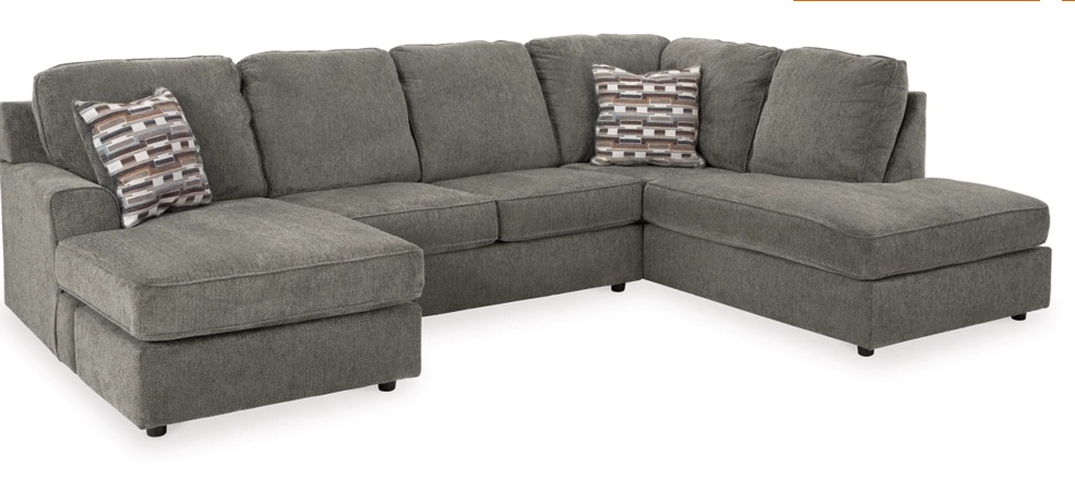 OPhannon 2-Piece Sectional with Chaise LAF or RAF GREY