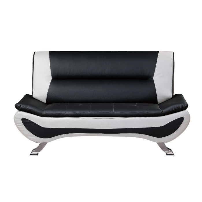 Veloce Loveseat BLACK/WHITE