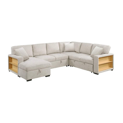 pompano-4sectional-with-left-chaise-pull-out-bed-hidden-storages-and-shelves-charging-ports