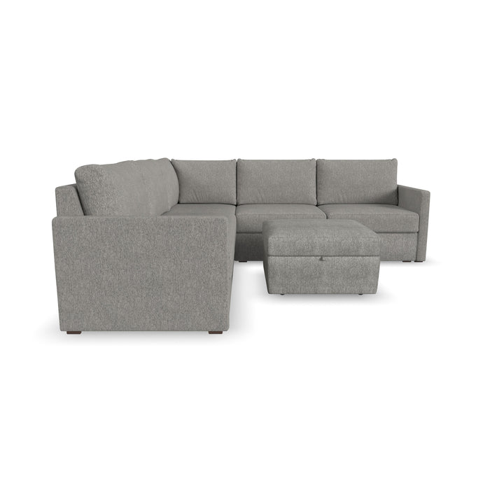 Flex 5-Seat Sectional with Narrow Arm and Storage Ottoman - 5000003374