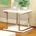 meda-whitechrome-end-table-white