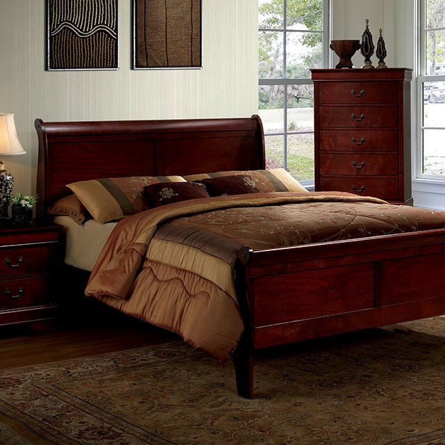 Louis Philippe Queen Bed Cherry