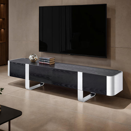 leknes-tv-stand-black-w-silver-frame