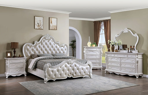 ventresca-bed-white-chrome