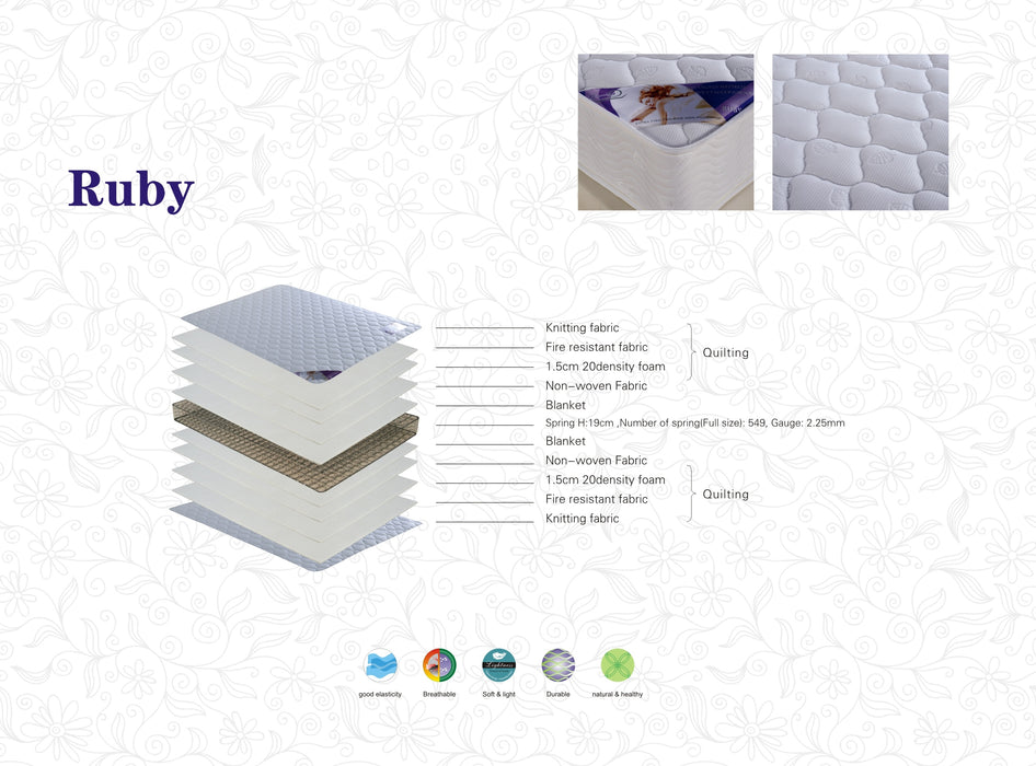 RUBY ULTRA SUPER FIRM MATTRESS 8.5"