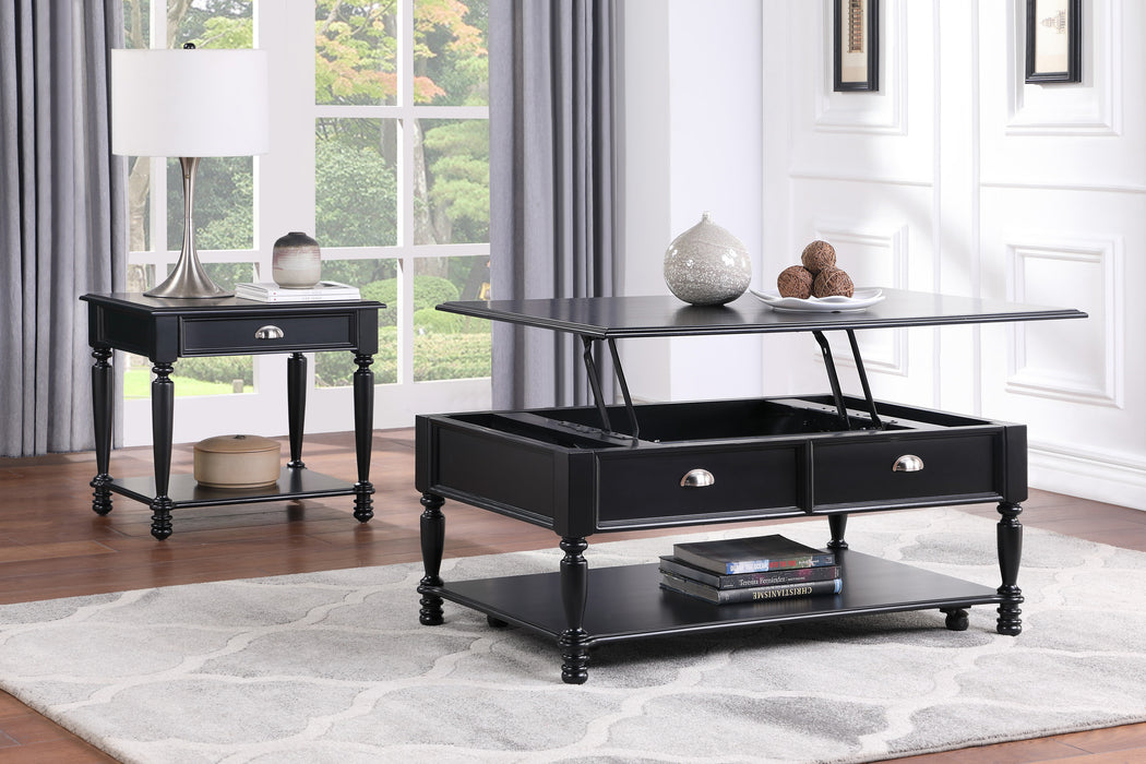 Sanders Lift Top Coffee Table BLACK ONLY