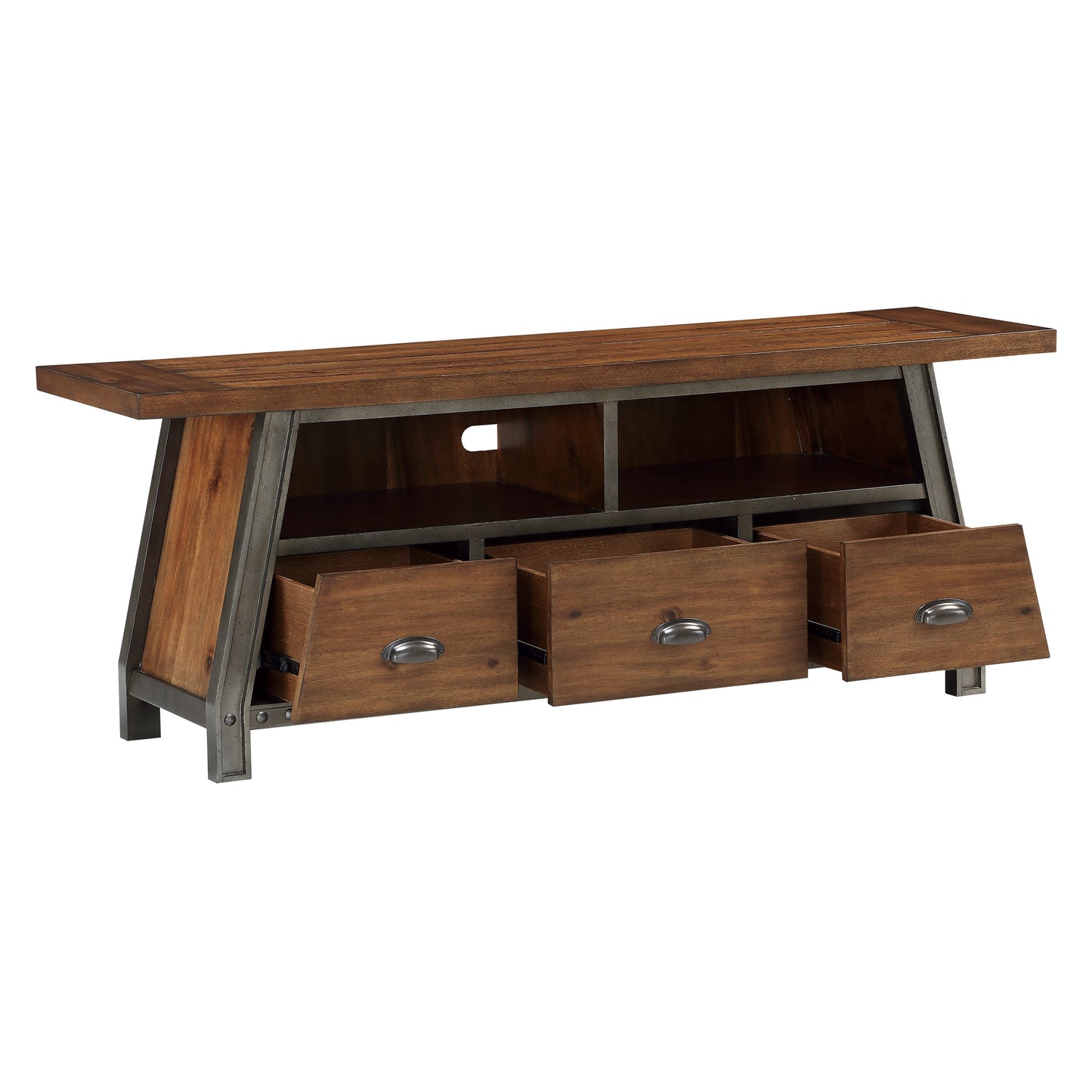 Holverson 64" TV STand RUSTIC BROWN ONLY