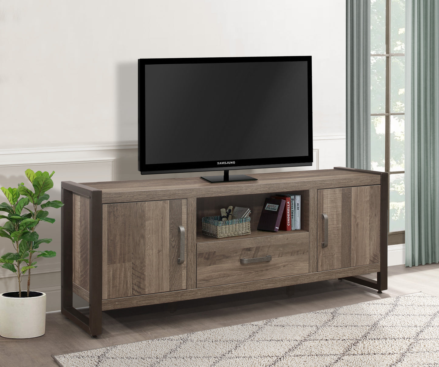 Dogue 64" TV Stand BROWN ONLY