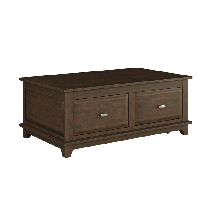 Minot Lift Top Coffee Table BROWN CHERRY ONLY