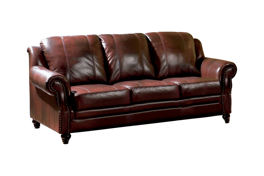 Princeton Top Grain Leather Sofa BROWN ONLY