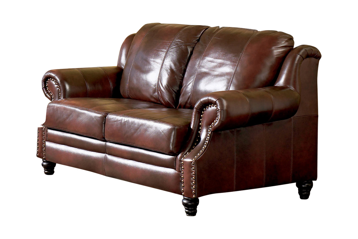 Princeton Top Grain Leather Sofa BROWN ONLY