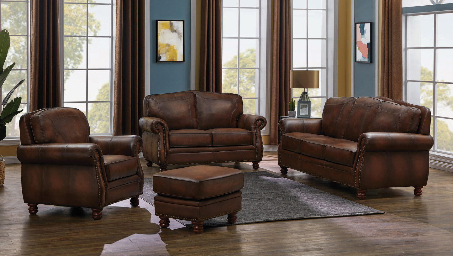 Montbrook Top Grain Leather Sofa BROWN ONLY