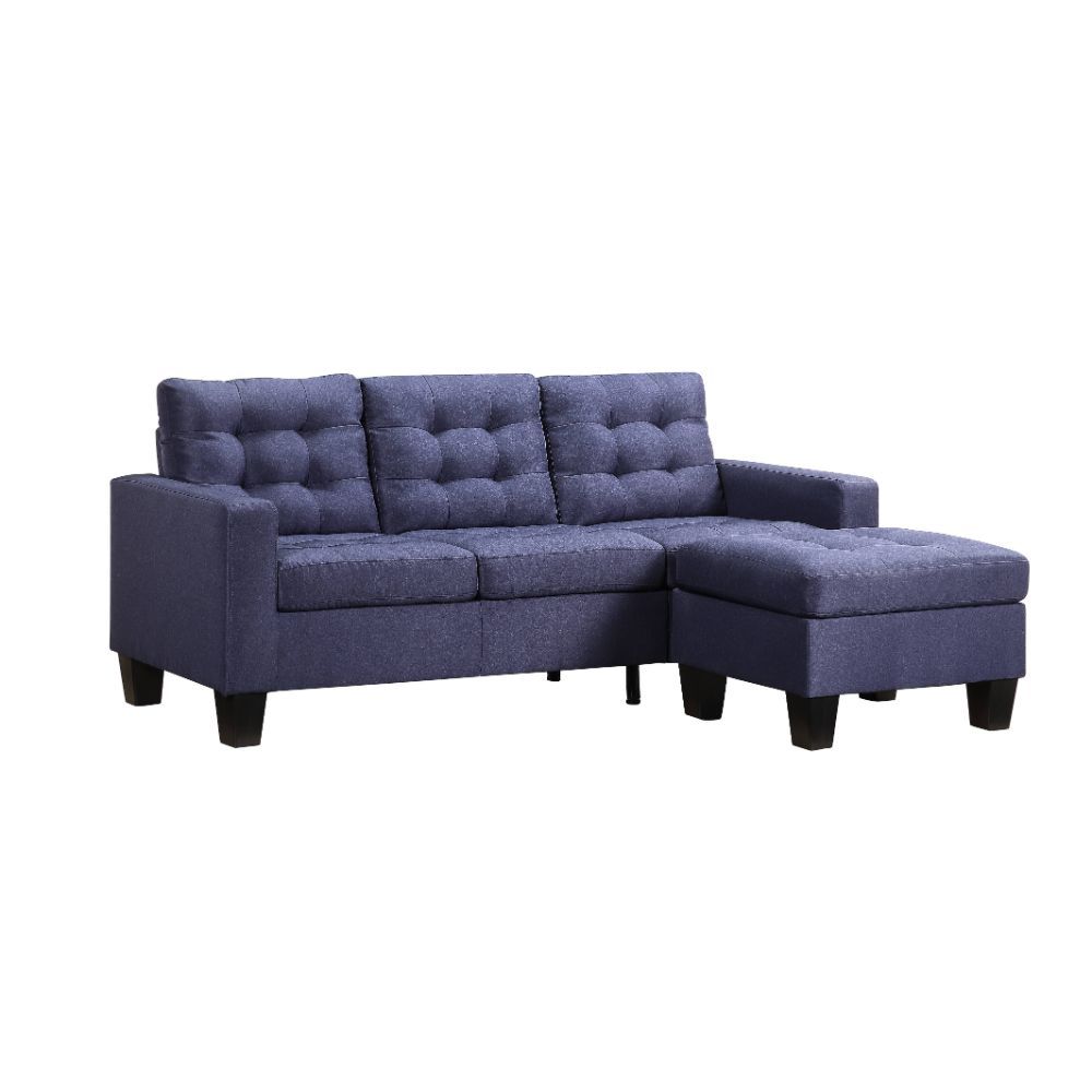 Earsom Sofa W/movable ottoman BLUE