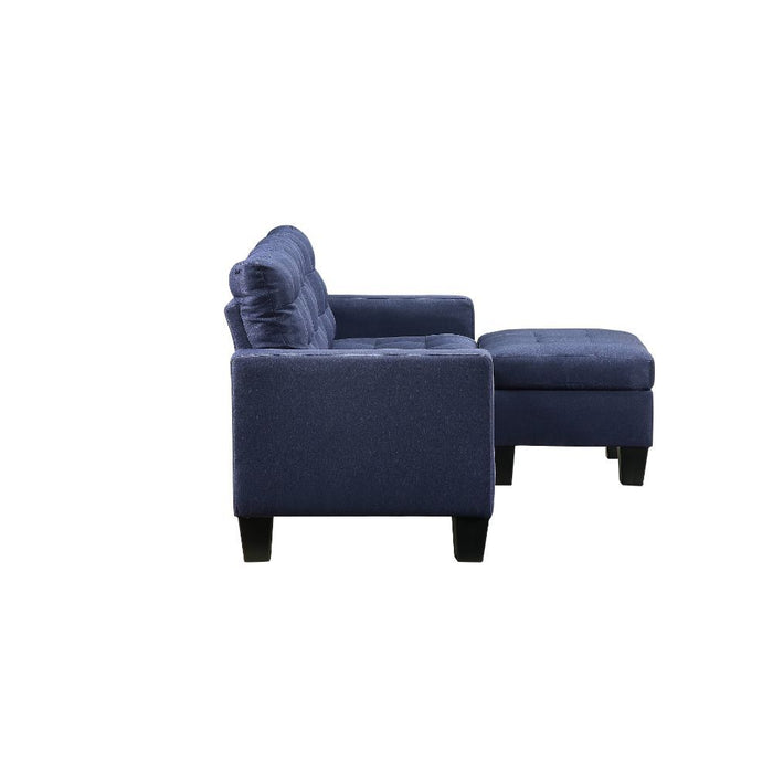 Earsom Sofa W/movable ottoman BLUE