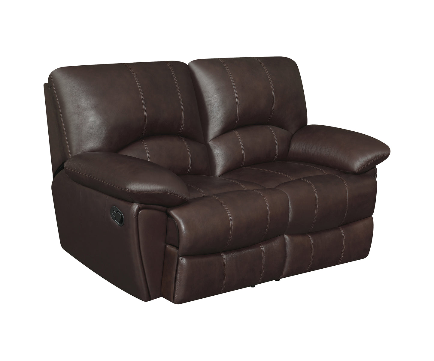 Clifford Top Grain Leather Reclining Sofa BROWN ONLY