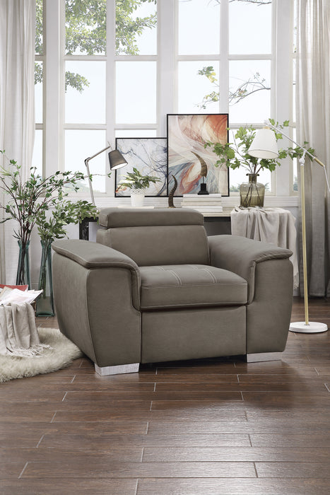 Ferriday 2-Piece Sectional with Pull-out Bed and Hidden Storage TAUPE