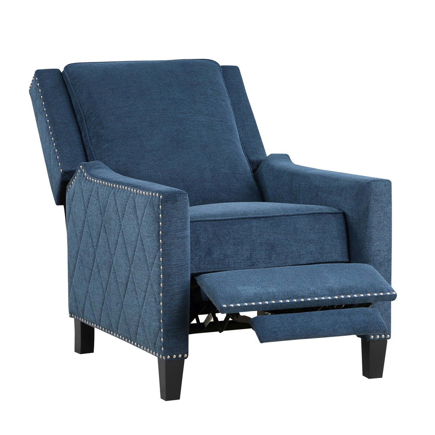 Banks Push Back Recliner Chair BLUE