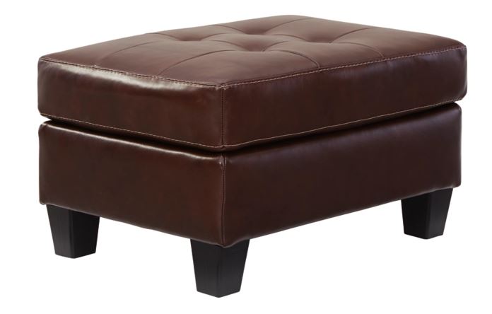 Altonbury Top Grain Leather Sofa Bed W/Memory Foam Mattress BROWN