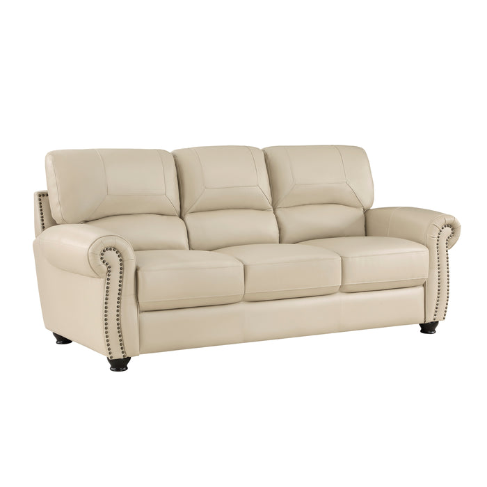 Foxborough Top Grain Leather Sofa CREAM