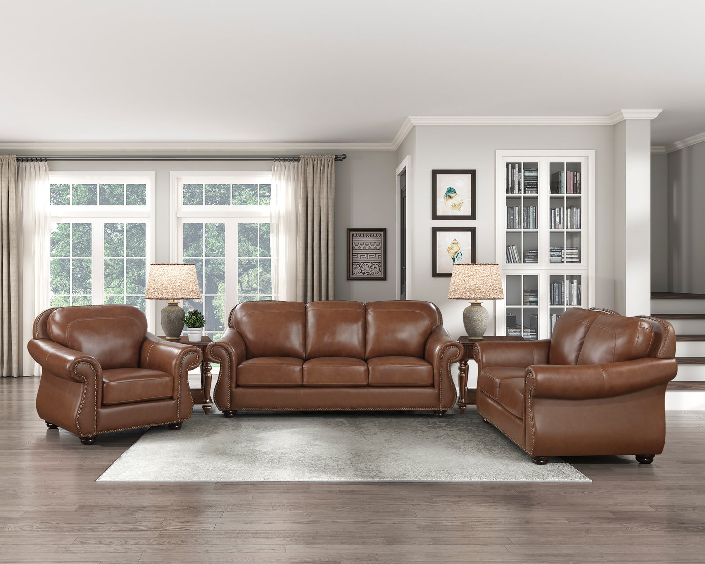 Attleboro Top Grain Leather Sofa ONE COLOR ONLY