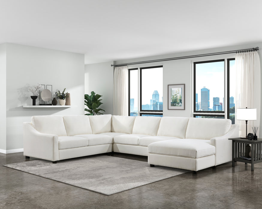 Zayden 2 PCS Sectional RAF ONLY CREAM ONLY