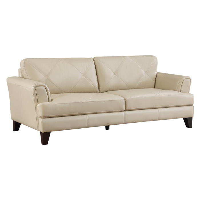 Thierry Top Grain Leather Sofa CREAM