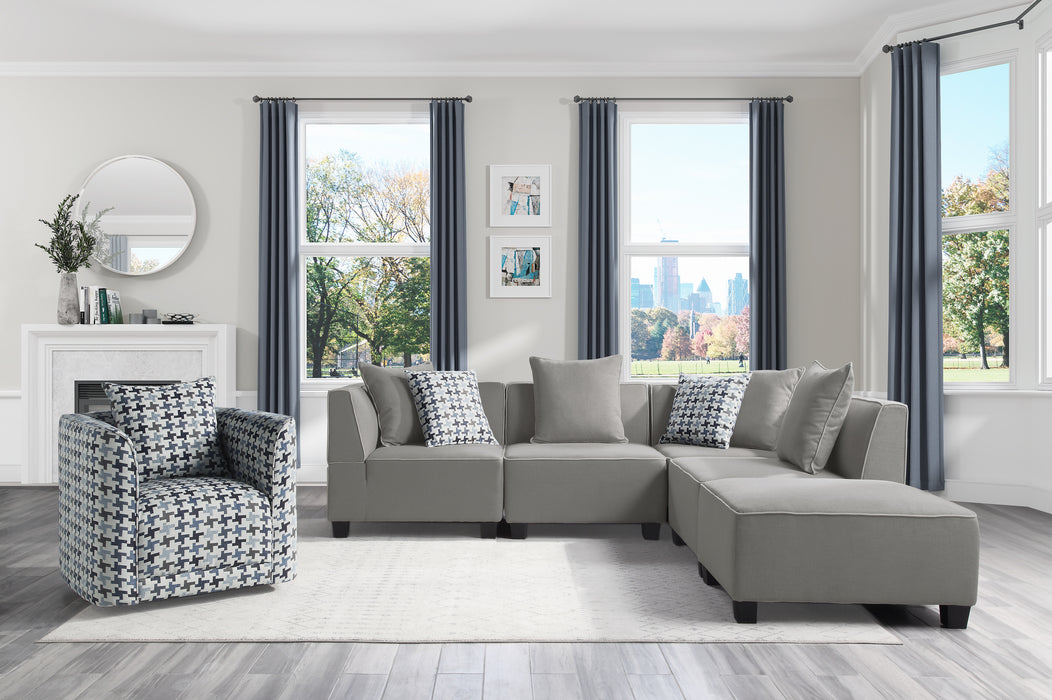 Jayne 5PCS Modular Sectional GREY ONLY