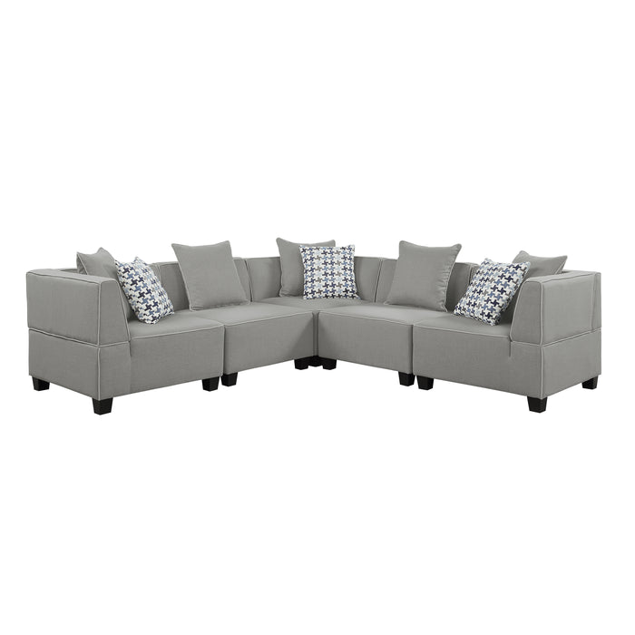 Jayne 5PCS Modular Sectional GREY ONLY