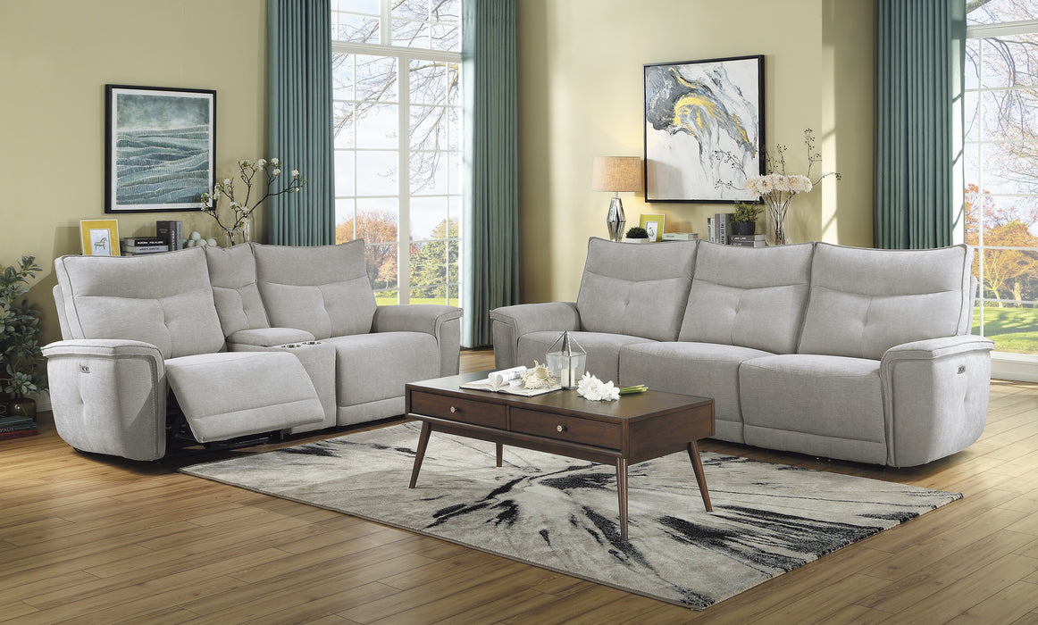 Tesoro Dual Power XL Sofa MIST GREY