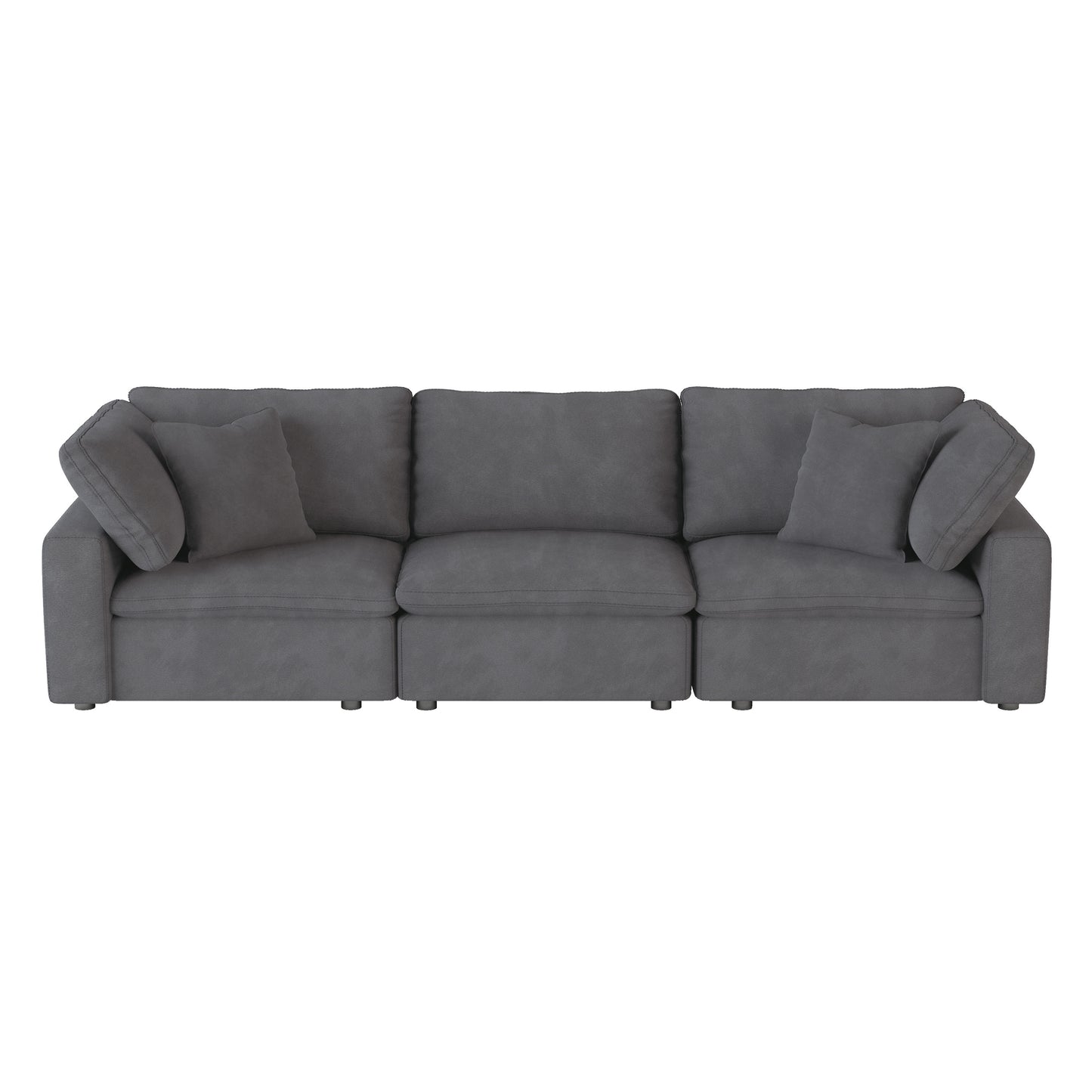 Guthrie Feather Down XL Sofa GREY MICROFIBER ONLY