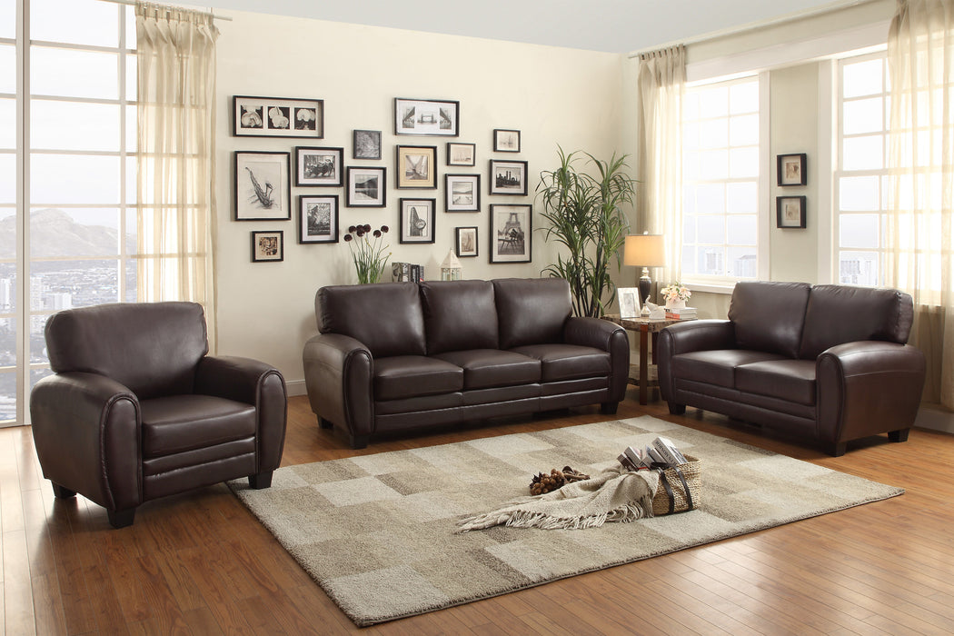 Rubin Sofa DARK BROWN Durable VINYL