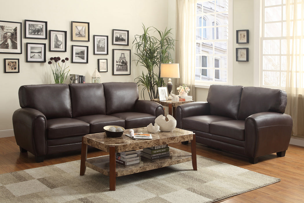 Rubin Sofa DARK BROWN Durable VINYL