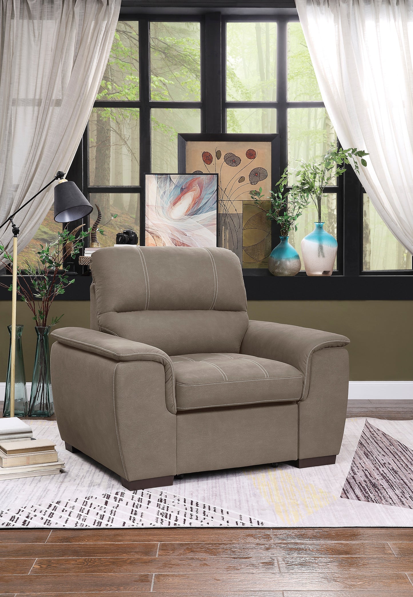 Andes Sectional W/Sleeper & Storage RAF ONLY, TAUPE