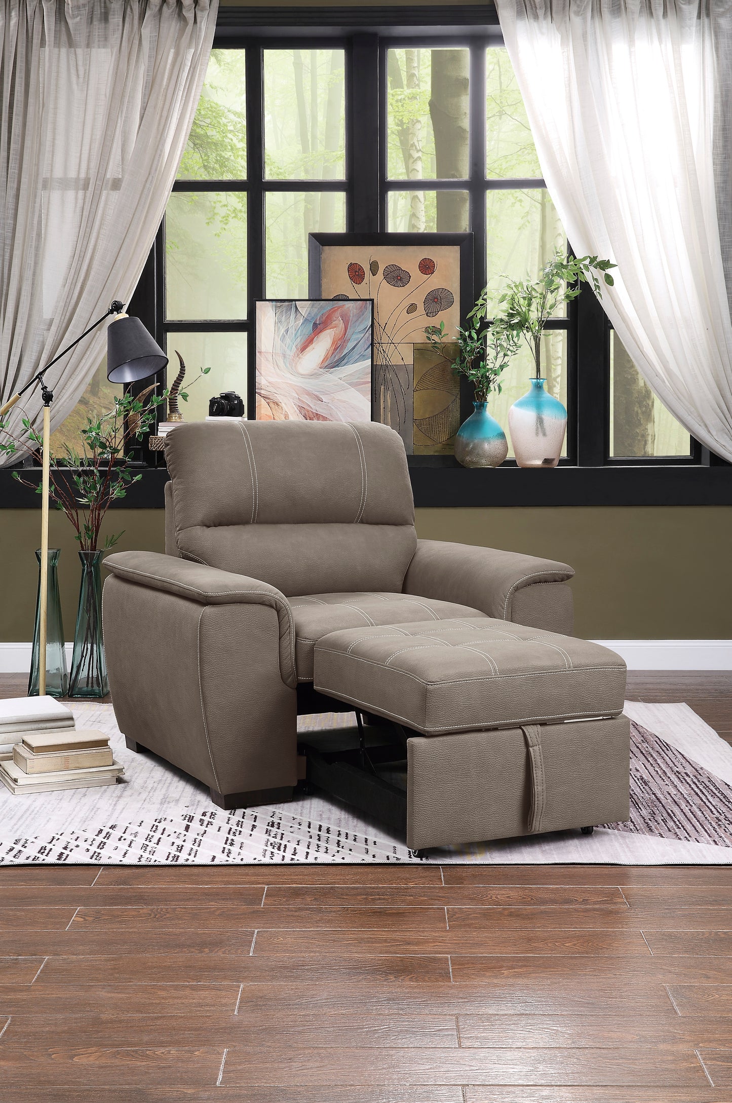 Andes Sectional W/Sleeper & Storage RAF ONLY, TAUPE