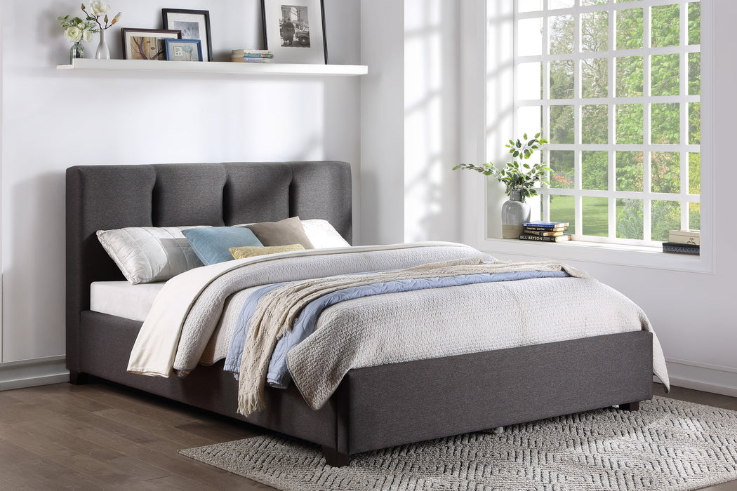 Aitana Queen Platform Bed GREY