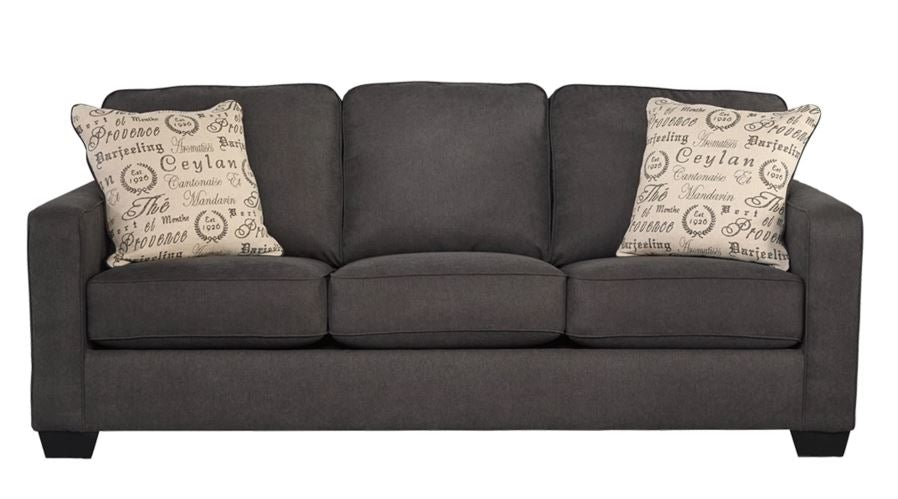 Alenya Queen Sofa Bed Sleeper W/ MEMORY FOAM DARK GREY