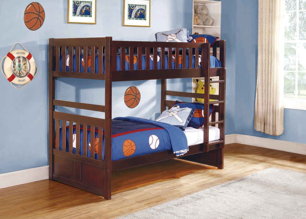 Rowe Twin/Twin Bunkbed DARK CHERRY