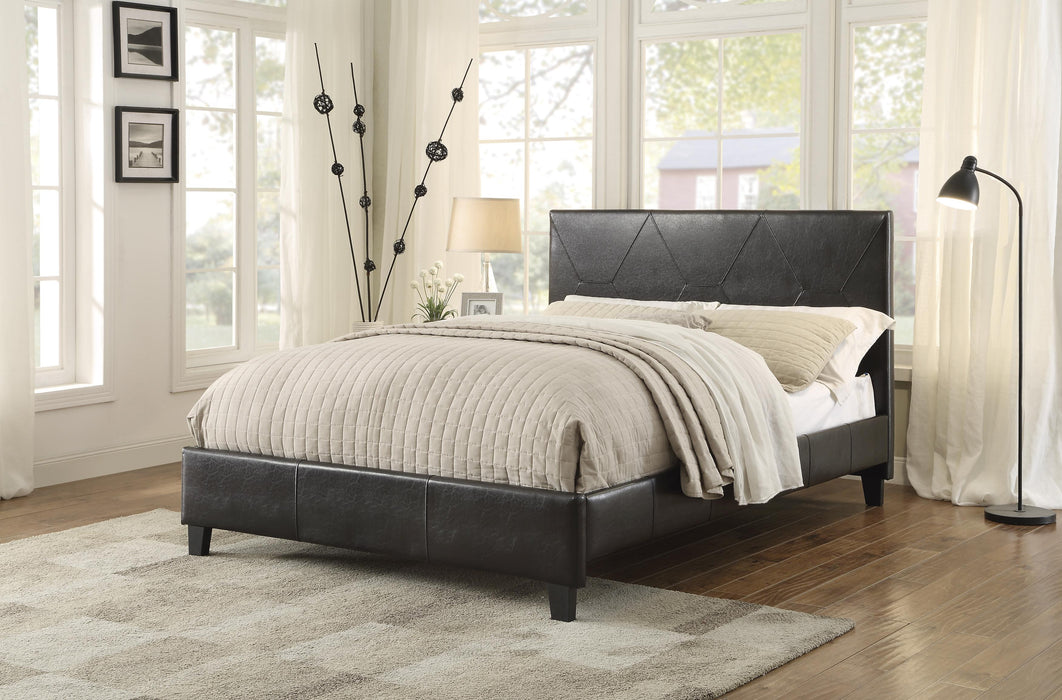 Deleon Queen Platform Bed BROWN ONLY