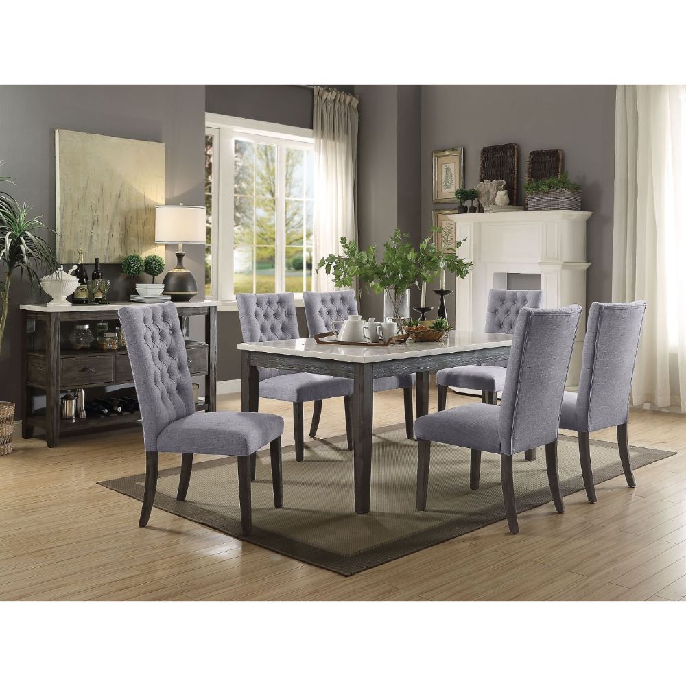 Merel 5PCS Dining Set Table & 4 Chairs