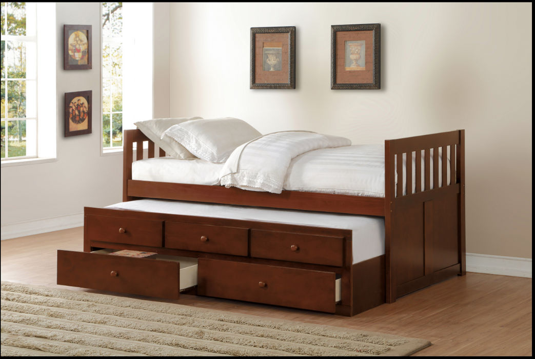 Rowe Twin/Twin Trundle Bed W/Storage CHERRY