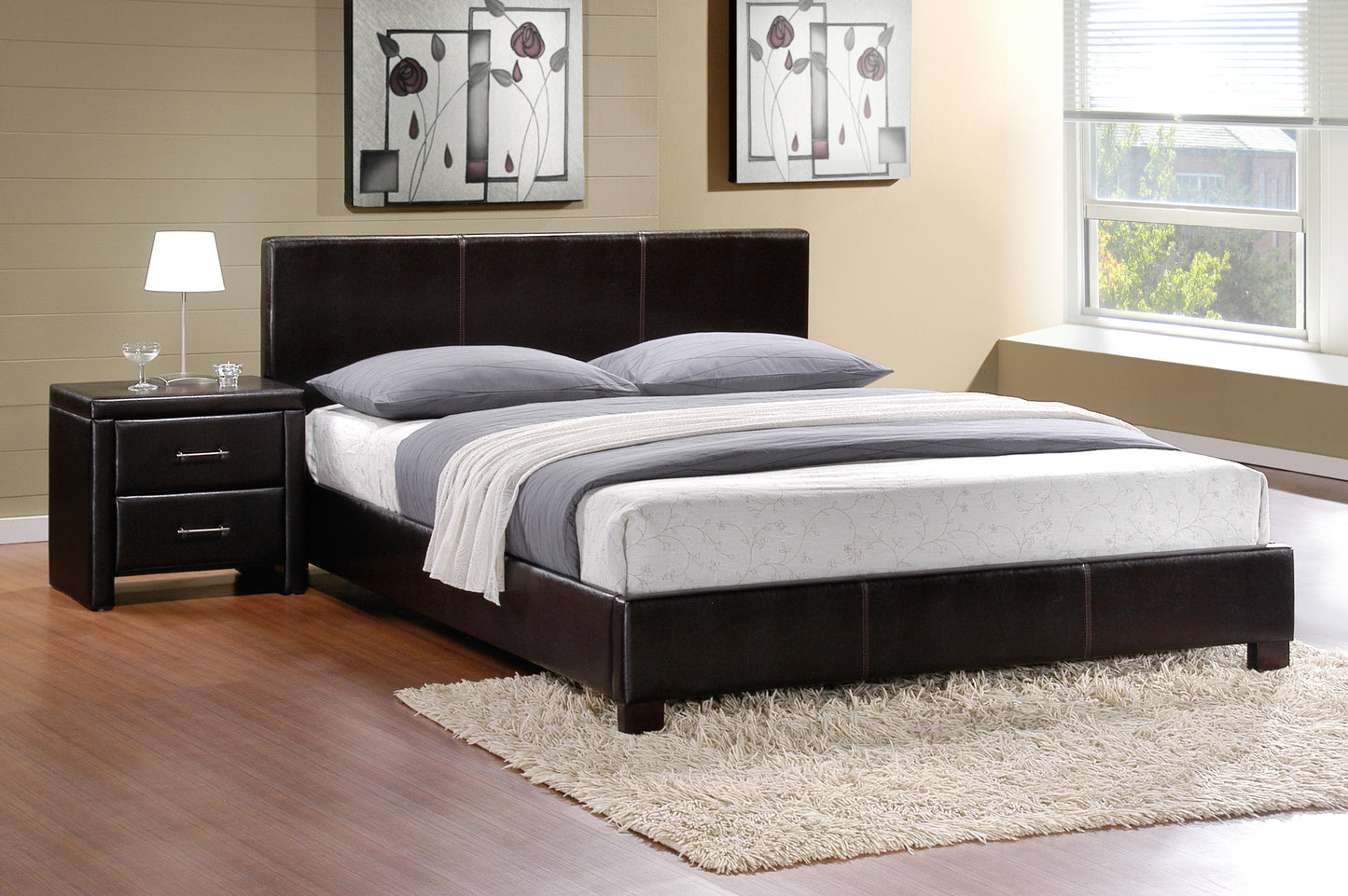 Zoey Platform Bed BROWN ONLY