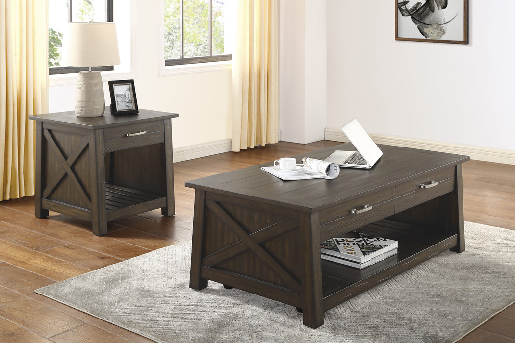 Traine Lift Top Coffee Table DARK BROWN ONLY